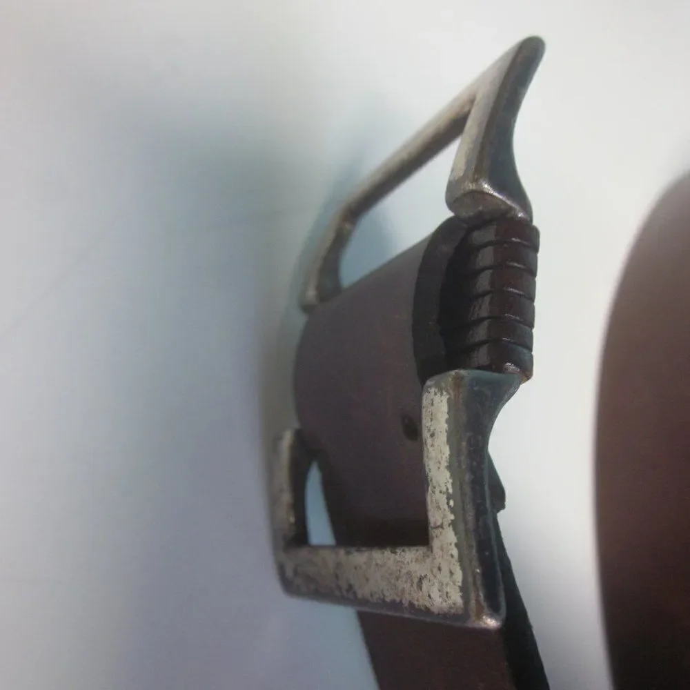 Vintage Belt The Limited Rustic Brown Leather Strap Womens Size M 30-34